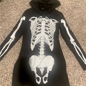 Glitter skeleton dress